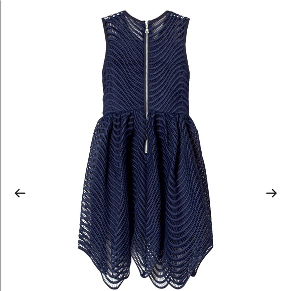 Bardot Junior Scalloped Spiral Lace Dress - Picture 2 of 2